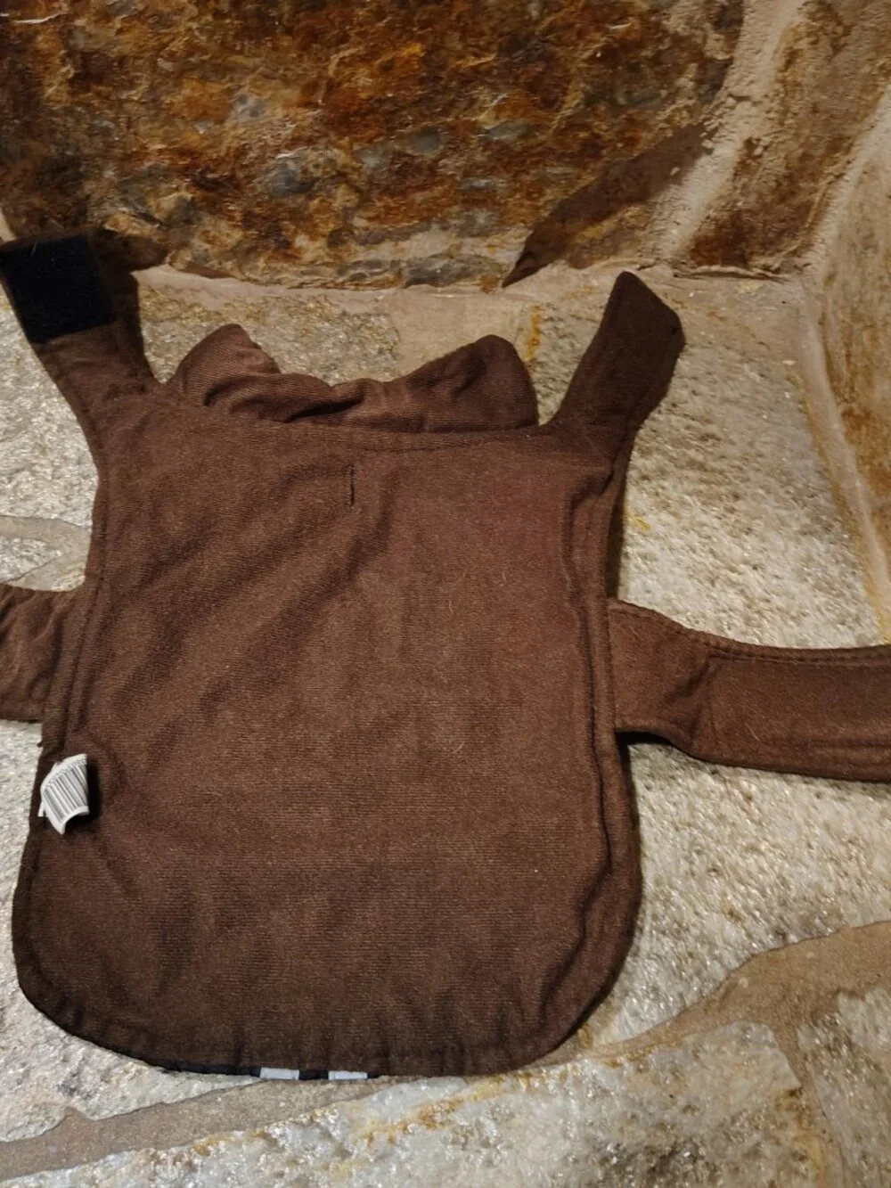 Quilted Dog Jacket Coat Size Medium Black Reflective Stripes Pet Winter